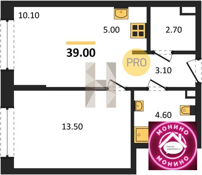 Москва, 1-но комнатная квартира, ул. Летная д.д. 6, 18174429 руб.