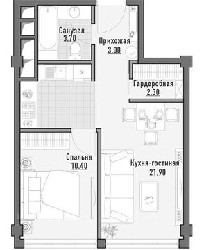Москва, 1-но комнатная квартира, 1-я Ямская д.2, 7480000 руб.