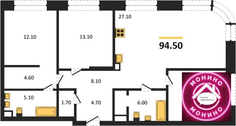 Москва, 3-х комнатная квартира, ул. Автозаводская д.д. 23/64, 60145782 руб.