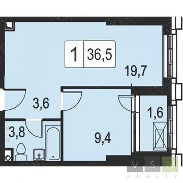 Москва, 1-но комнатная квартира, Ильменский проезд д.14, 5070683 руб.