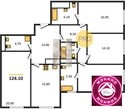 Москва, 4-х комнатная квартира, ул. Щукинская д.д. 3, 77500450 руб.