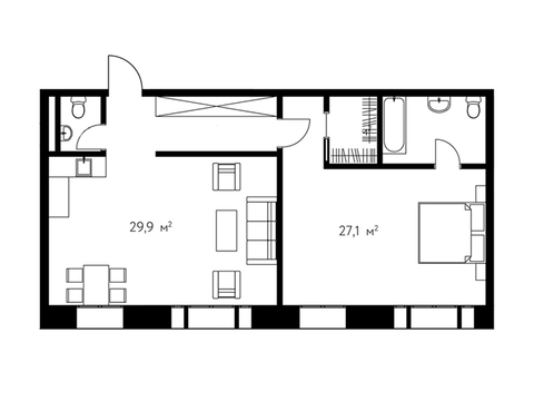 Москва, 2-х комнатная квартира, Даев пер. д.19, 35625000 руб.