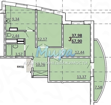 Лыткарино, 3-х комнатная квартира, ул. Первомайская д.19, 5650000 руб.