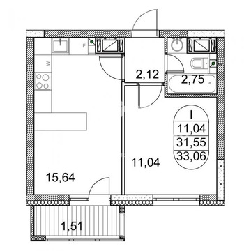 Москва, 1-но комнатная квартира, ул. Производственная д.6к8, 7600000 руб.