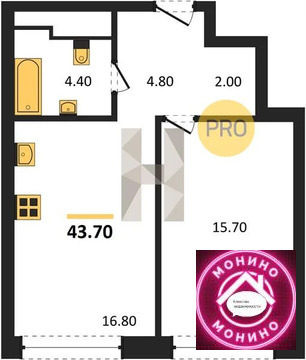 Москва, 1-но комнатная квартира, Ленинградское шос. д., 20643880 руб.