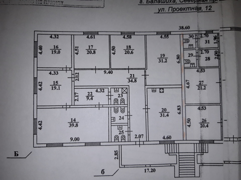 Сдаем адм. здание 280 кв.м. в Балашихе, Проектная,12, 9600 руб.