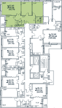 Москва, 3-х комнатная квартира, ул. Радиальная 6-я д.7, к 28/29, 7000000 руб.