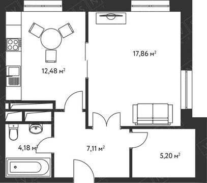 Москва, 1-но комнатная квартира, Мичуринский пр-кт. д.10, 10327654 руб.