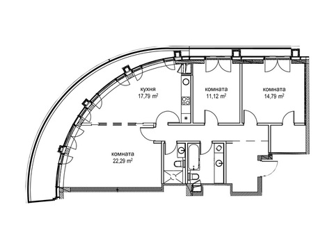 Москва, 3-х комнатная квартира, ул. Автозаводская д.Вл23, 39713942 руб.