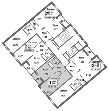 Москва, 1-но комнатная квартира, улица Татьянин Парк д., 6371785 руб.