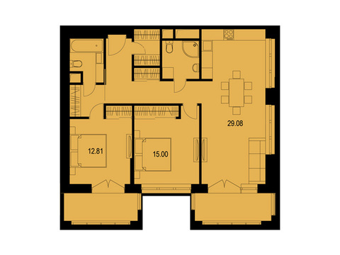 Москва, 2-х комнатная квартира, ул. Живописная д.вл21, 22907970 руб.