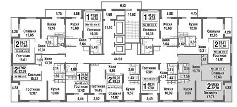 Москва, 2-х комнатная квартира, улица Татьянин Парк д., 8084915 руб.