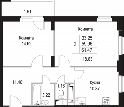 Щелково, 2-х комнатная квартира, микрорайон Богородский д.дом №21, 4022480 руб.