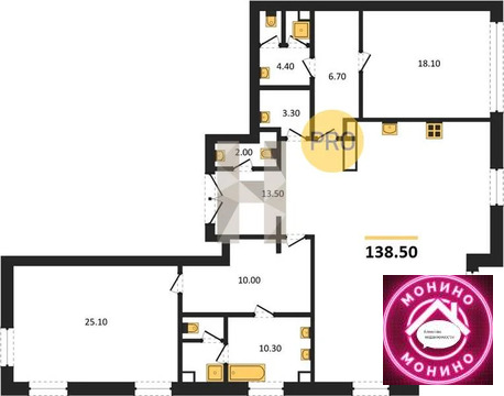 Москва, 2-х комнатная квартира, Богоявленский пер. д.д. вл. 3с1, 373950000 руб.