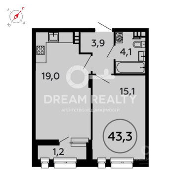 Москва, 1-но комнатная квартира, жилой комплекс Скандинавия д.6к1, 7999990 руб.