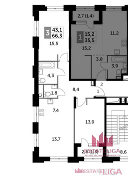 Москва, 2-х комнатная квартира, Шелепихинская наб. д.40к2, 26500000 руб.