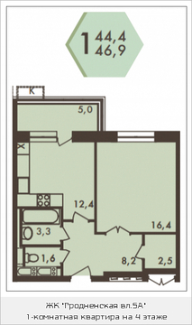 Москва, 1-но комнатная квартира, ул. Гродненская д.д.5, 9330286 руб.