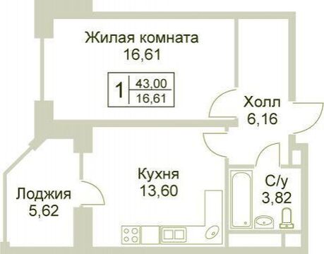 Раменское, 1-но комнатная квартира, ул. Крымская д.д.4, 3150000 руб.