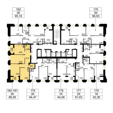 Москва, 3-х комнатная квартира, ул. Берзарина д.д. 28, корп. 1, 20326020 руб.