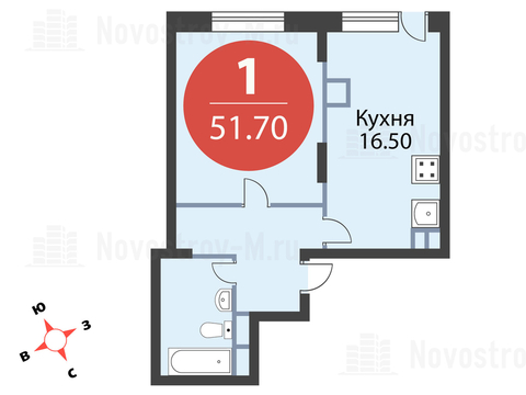 Павловская Слобода, 1-но комнатная квартира, ул. Красная д.д. 9, корп. 56, 4911500 руб.