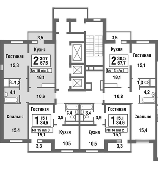 Балашиха, 2-х комнатная квартира, микрорайон Павлино д., 4603627 руб.