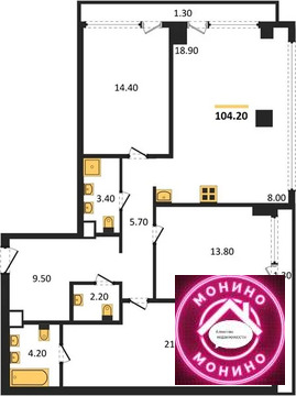 Москва, 3-х комнатная квартира, Кутузовский прд. д.д. 16, 112138884 руб.