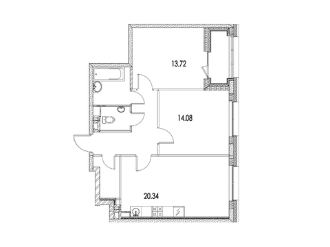 Москва, 2-х комнатная квартира, ул. Автозаводская д.Вл23, 13907682 руб.