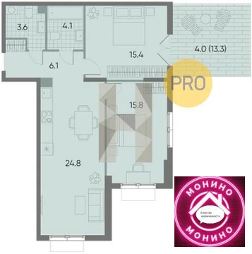 Москва, 2-х комнатная квартира, ул. Красного Маяка д.д. 2, 25584910 руб.