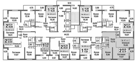 Москва, 2-х комнатная квартира, улица Татьянин Парк д., 8084915 руб.