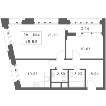 Раздоры, 2-х комнатная квартира, КП Береста д., 4987912 руб.