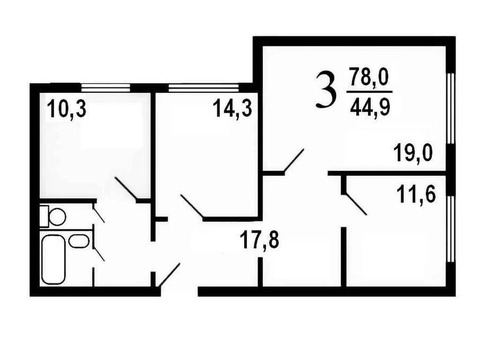 Москва, 3-х комнатная квартира, ул. Академика Пилюгина д.12к2, 22500000 руб.