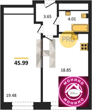 Москва, 1-но комнатная квартира, Анны Ахматовой ул. д., 12633637 руб.
