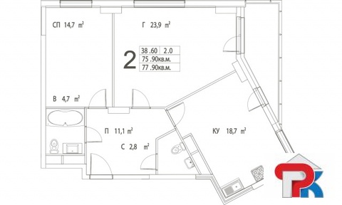 Москва, 2-х комнатная квартира, Дмитровское ш. д.13, 19046550 руб.