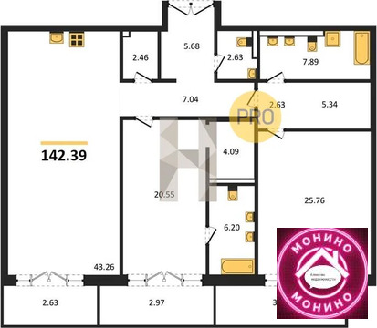 Москва, 2-х комнатная квартира, Крестовоздвиженский пер. д.д. 4, 334616500 руб.