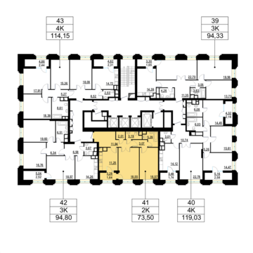 Москва, 2-х комнатная квартира, ул. Берзарина д.д. 28, корп. 2, 15502080 руб.