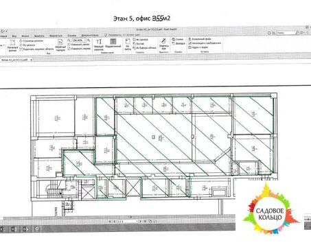 Сдается в аренду офисное помещение 355 кв, 9500 руб.