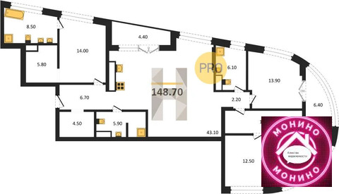 Москва, 4-х комнатная квартира, ул. Нижние Мневники д.д. 3, 109279630 руб.