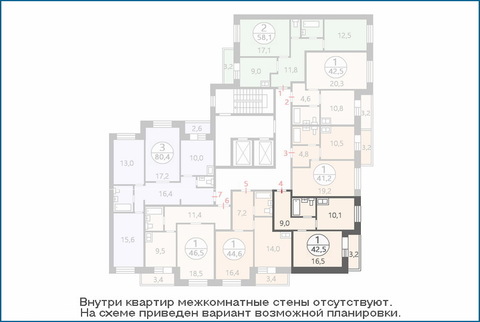 Поварово, 1-но комнатная квартира, 1-й мкр. д.к2, 2296237 руб.