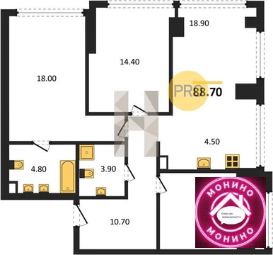 Москва, 3-х комнатная квартира, Кутузовский прд. д.д. 16, 93114243 руб.
