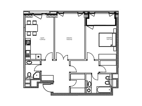 Москва, 2-х комнатная квартира, ул. Автозаводская д.Вл23, 20459524 руб.