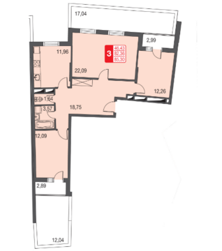 Москва, 3-х комнатная квартира, ул. Живописная д.12, 5684447 руб.