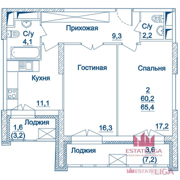 Москва, 2-х комнатная квартира, Хорошевский район д.25, 21700000 руб.