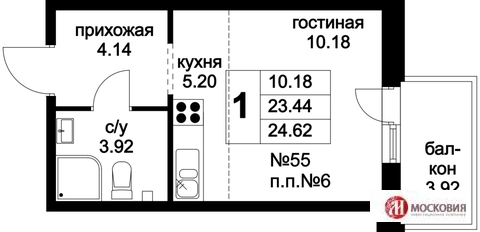 Москва, 1-но комнатная квартира, Чистая д.4, 2250000 руб.