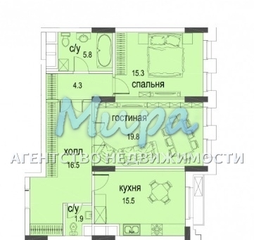Москва, 3-х комнатная квартира, ул. Авиационная д.77к2, 25000000 руб.