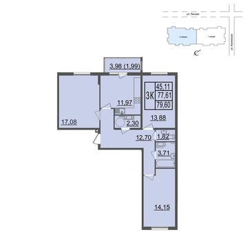 Лыткарино, 3-х комнатная квартира, ул. Колхозная д., 5022760 руб.