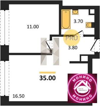 Москва, 1-но комнатная квартира, ул. Маршала Бирюзова д.д. 3, 20559071 руб.