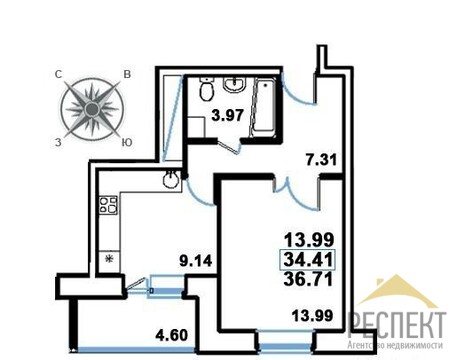 Реутов, 1-но комнатная квартира, ул имени Головашкина д.3, 3750000 руб.