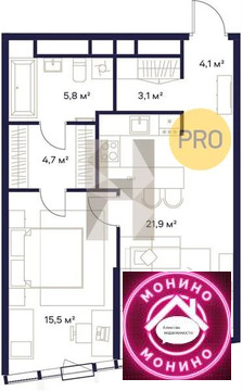 Москва, 1-но комнатная квартира, ул. Сельскохозяйственная д.д. уч.26/2/1, 67191000 руб.