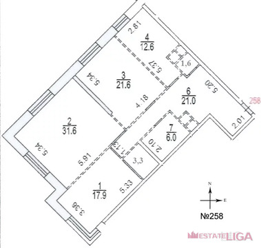 Москва, 3-х комнатная квартира, Тропарево-Никулино район д., 26500000 руб.