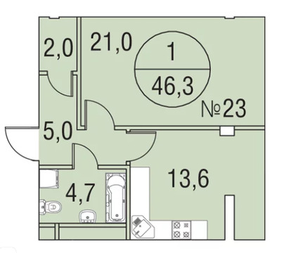 Химки, 1-но комнатная квартира, Заречная улица д.2к3, 8285508 руб.